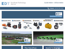 Tablet Screenshot of eurodrain-technology.com